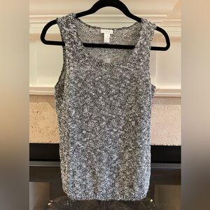 CHICO’S CHIC TEXTURE BRYLEE TANK SWEATER
BLACK, SIZE 1 NWT